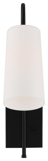 Alexa 1 Light Matte Black Wall Mount