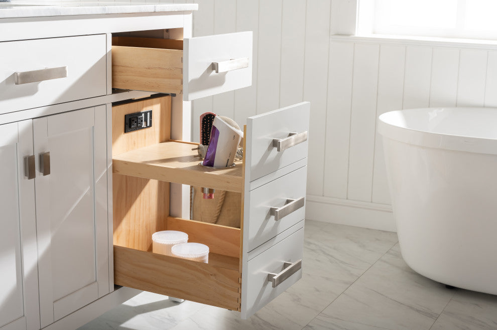 Valentino Single Vanity, White, 54"