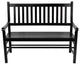 Shine Company Eden Garden Bench, Black