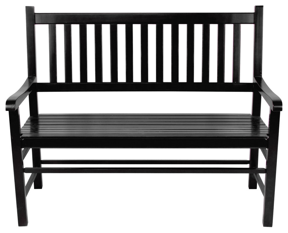 Shine Company Eden Garden Bench, Black