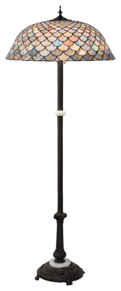 62 High Tiffany Fishscale Floor Lamp