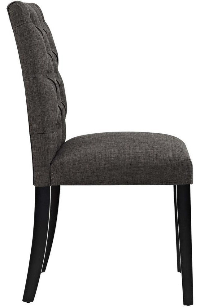 Duchess Fabric Dining Chair, Brown