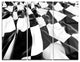 "3-D Checkered Flag" Digital Metal Wall Art, 3 Panels, 36"x28"