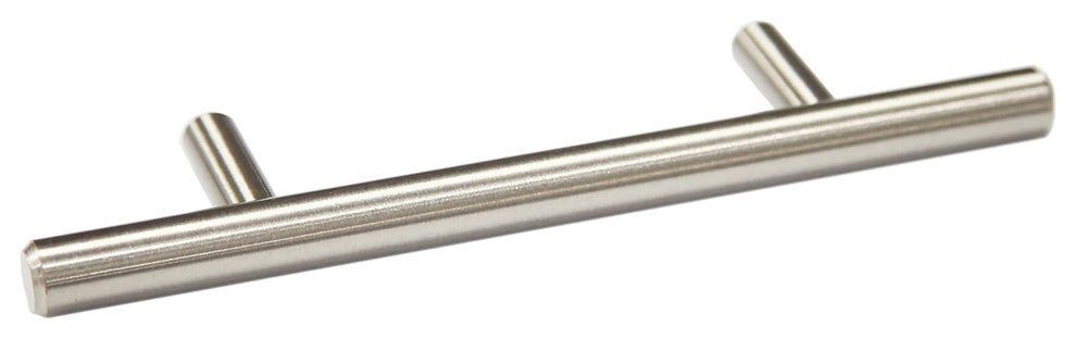 Mascot Hardware 3" Center Solid Steel Bar Pull , Satin Nickel Finish - Set of 10