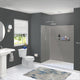 Transolid PWK603672-240 Prodigy 60"x36"x72" Shower Wall Kit, Grey Vertical