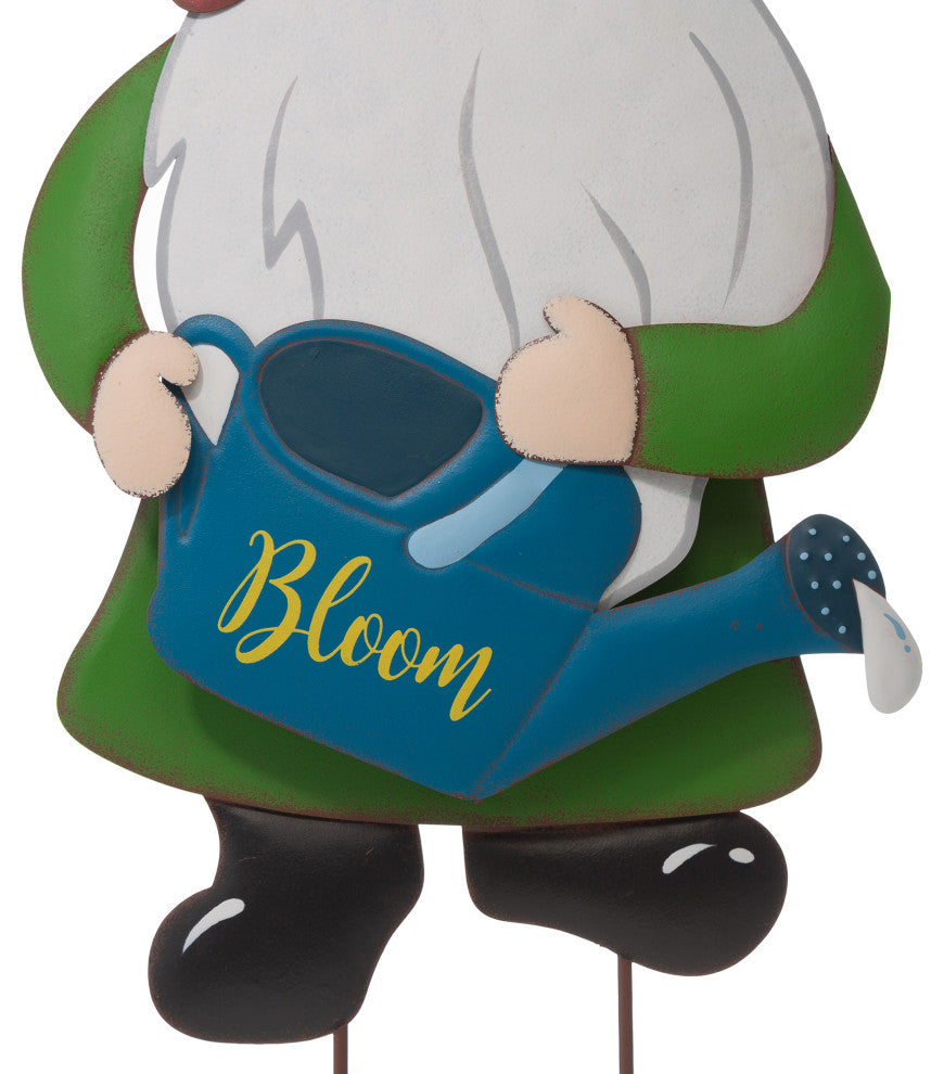 36"H Metal Gnome Yard Stake or Wall Decor, Set of 3