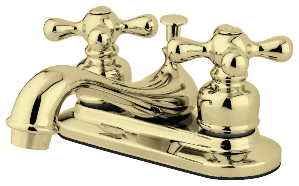 Kingston Brass 4" Centerset Bathroom Faucet, Polished Brass