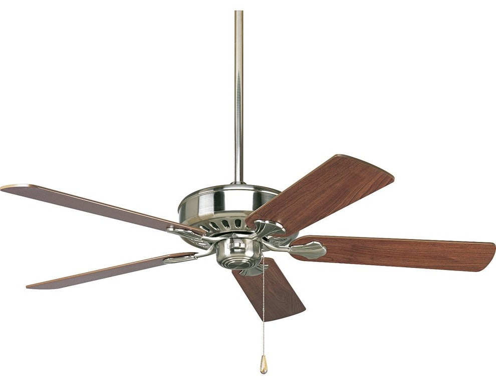 Airpro Performance 52" 5-Blade Weathered Ceiling Fan, Brushed Nickel