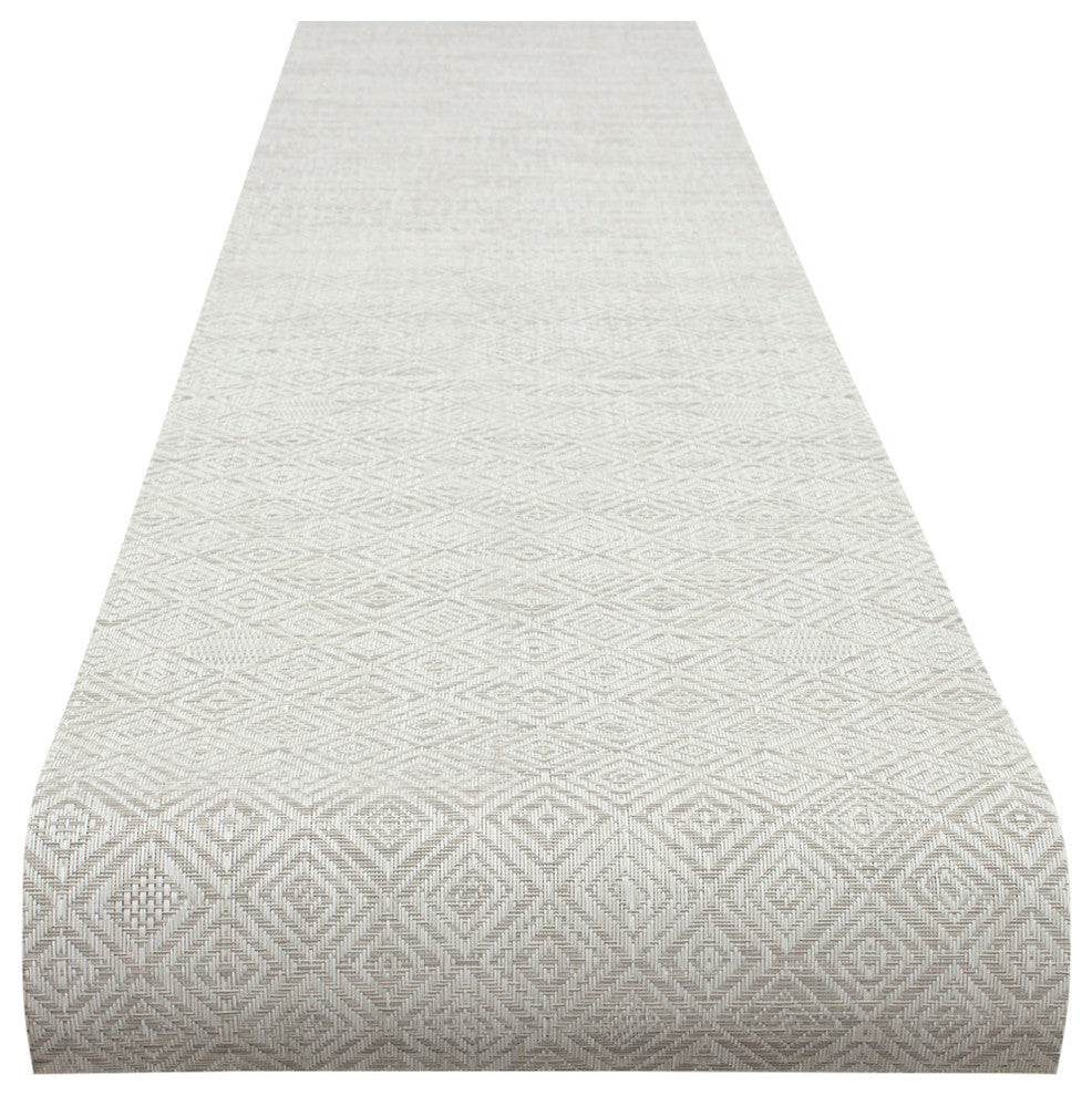 Mosaic Table Runner, Gray