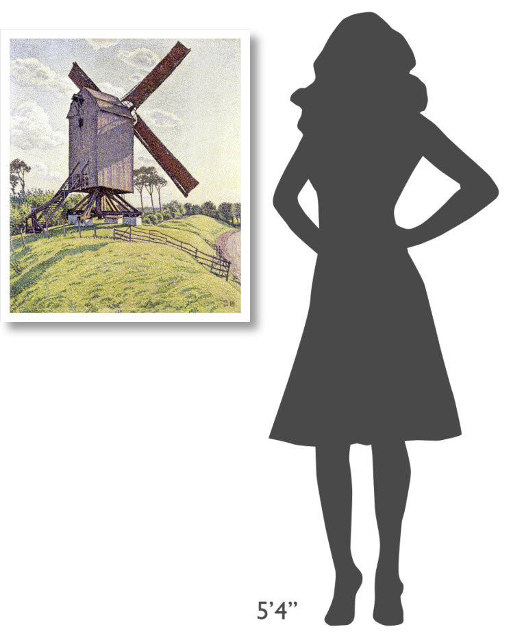 "Le Moulin de Kalf" Digital Paper Print by Theo Van Rysselberghe, 27"x32"