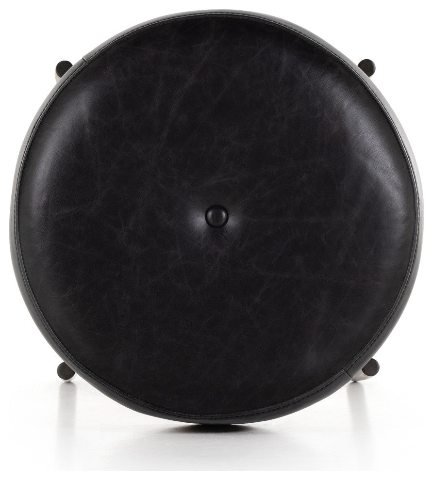 Edwyn Small Ottoman, Sonoma Black