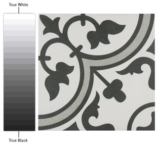 Arte Encaustic Porcelain Floor and Wall Tile, Grey