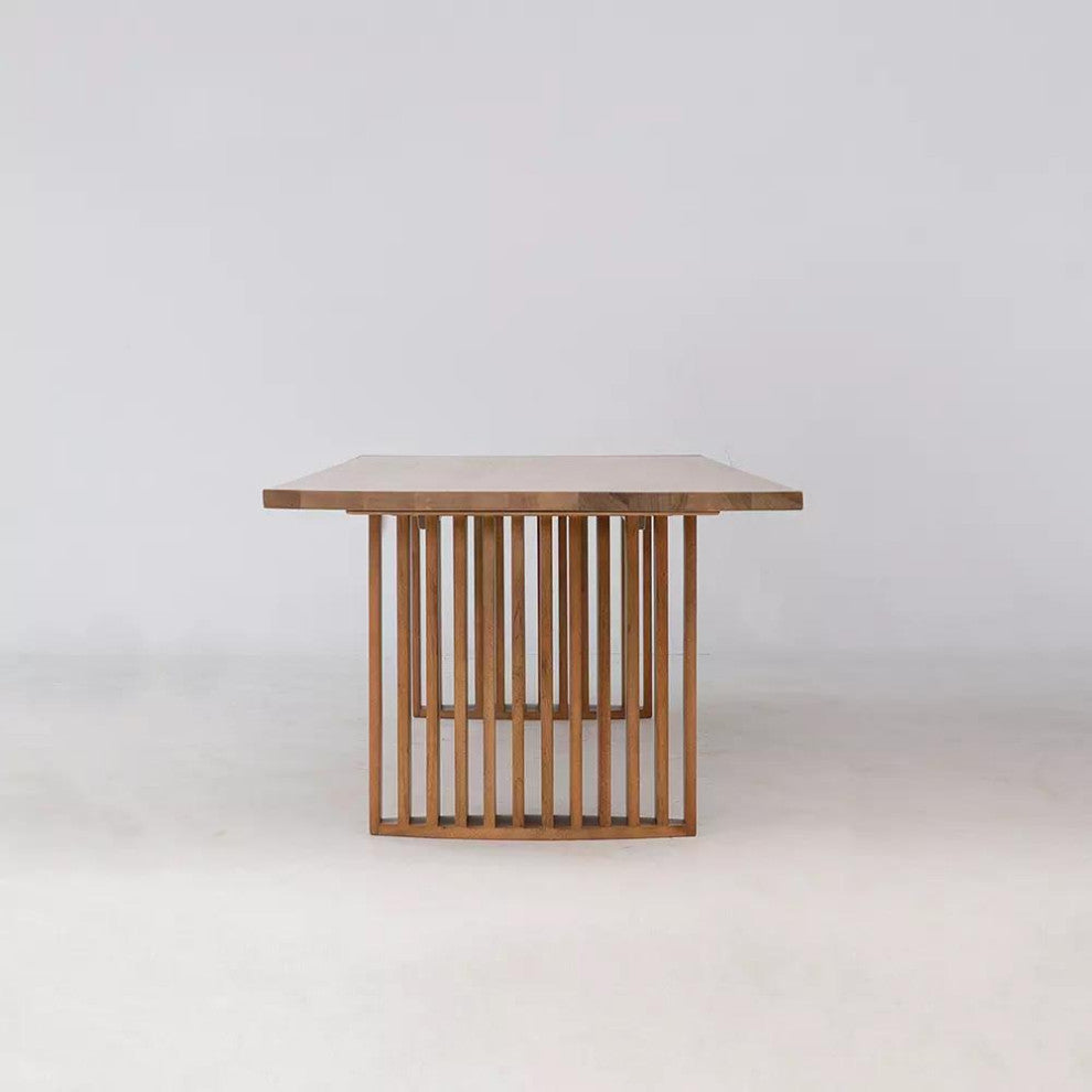 Zither 118" Dining Table, Pumpernickel