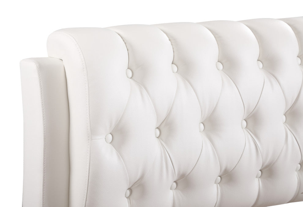 Bed, White, Full