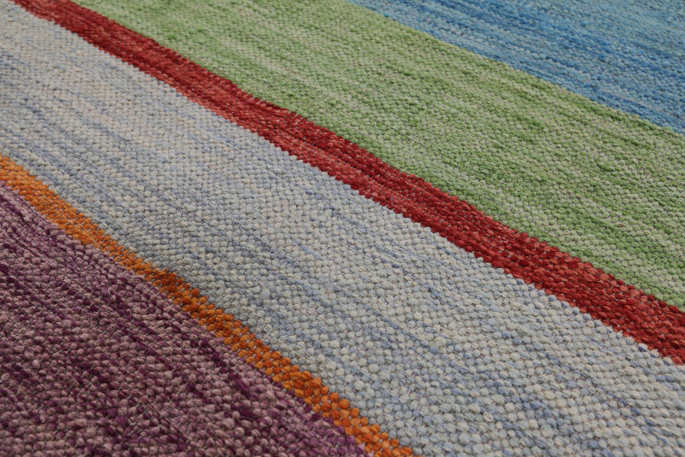 Kilim Flat Weave Wool On Wool Reversible Rug 9' 5" X 12' 0" - Q12593