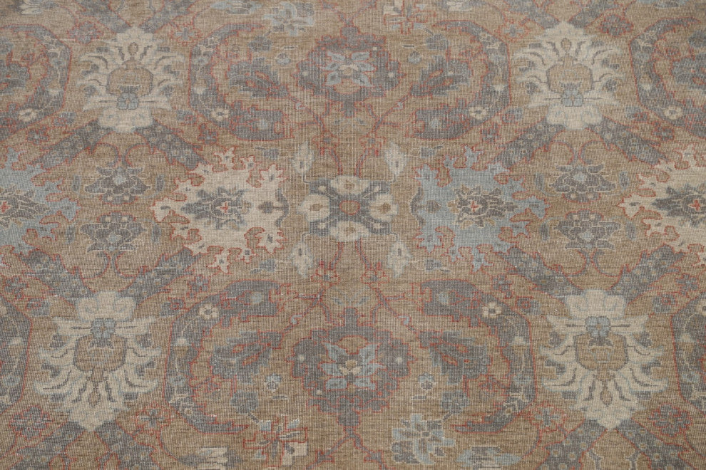 Silver Washed Traditional Turkish Ziegler Area Rug Wool Carpet 9x12
