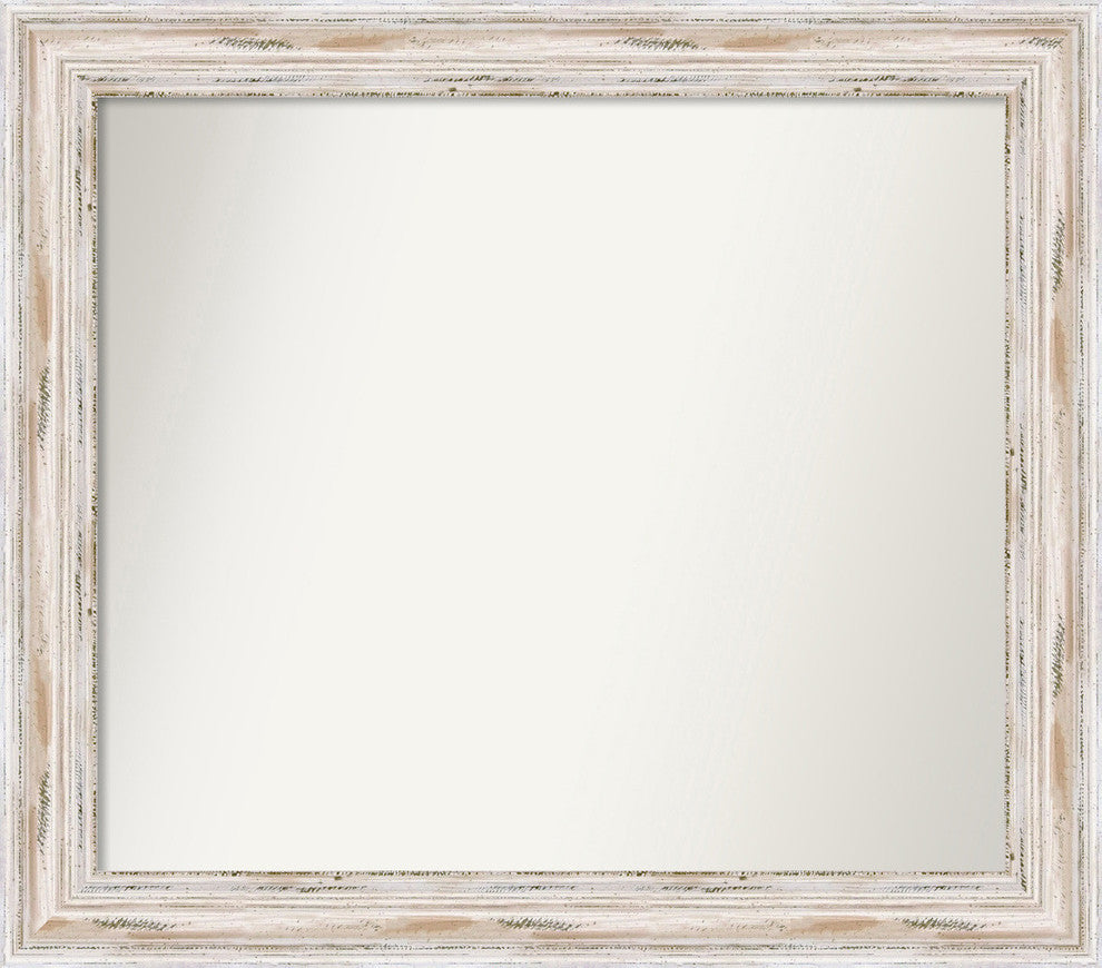 Wall Mirror Choose your Custom Size, Alexandria White Wash