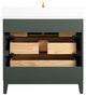 Vanity Art Bathroom Vanity With Sink, Vintage Green, 36" Single