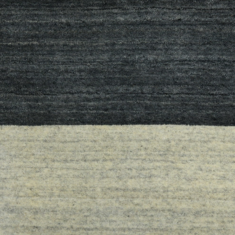 Blend Yorkshire Area Rug, Charcoal, 10' x 14', Striped