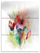 "Floral Watercolor Illustration" Metal Wall Art, 3 Panels, 28"x36"