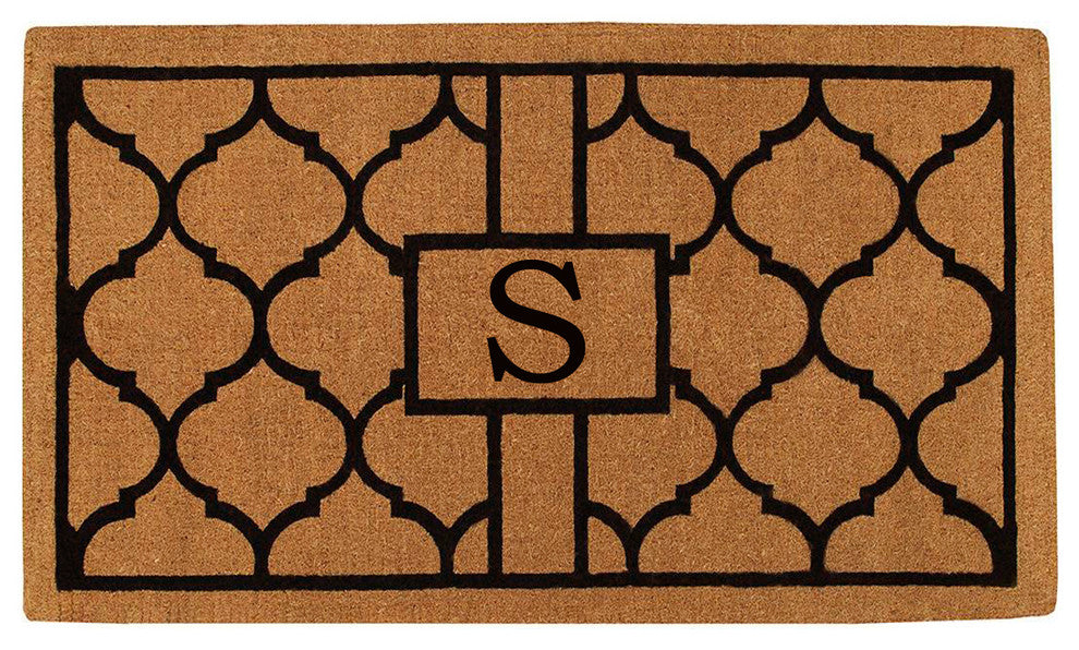 Pantera Monogram Doormat, Extra-Thick 2'x3', Letter S