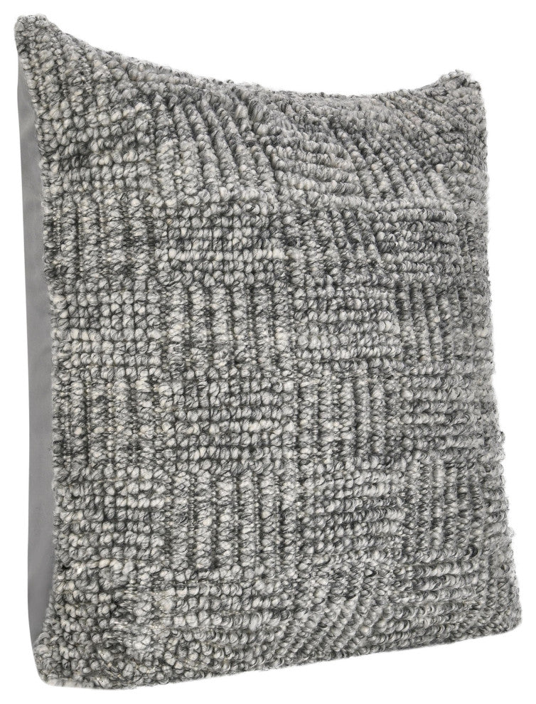 Shades Recycled Fabric Fabric Throw Pillow by Kosas Home, Gray, 22x22