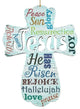 Jesus  Cross Ornaments, Set of 3
