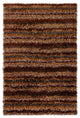 Kubu Striped Area Rug, Brown, 5'x7'6" Rectangle