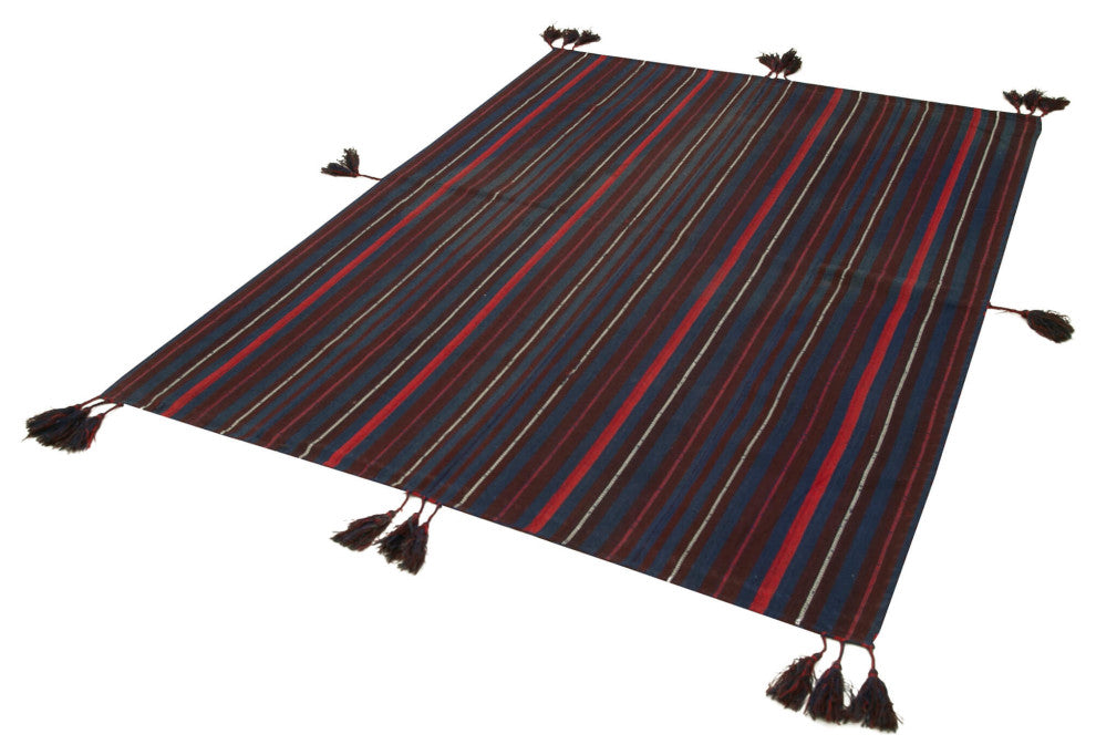 Rug N Carpet - Handmade Turkish 5' 1'' x 6' 11'' Contemporary Kilim Rug