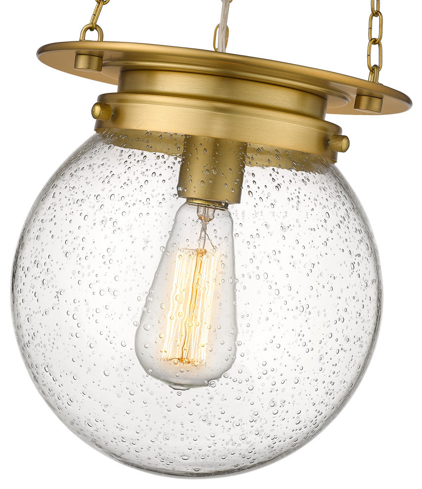 Z-LITE 1-Light Pendant, Heritage Brass