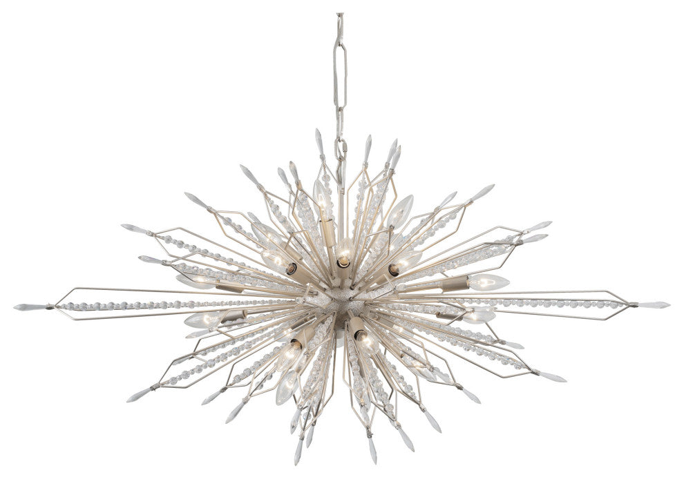 Varaluz 311N20 Orbital 20 Light 48"W Crystal Sputnik Chandelier - Gold Dust