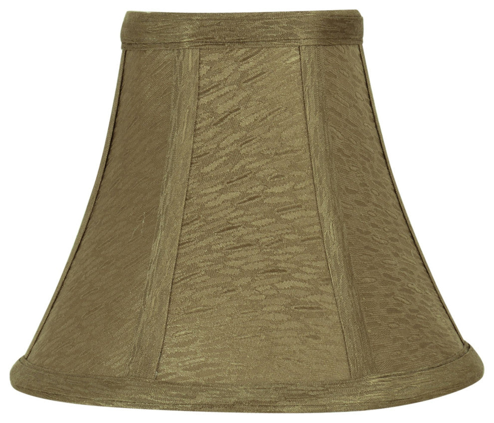 30056-2 Small Bell  Chandelier Clip On Lamp Shade Khaki 3"x6"x5"