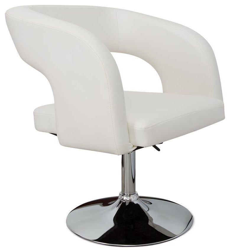 Ronni Modern Vanity Chair, White