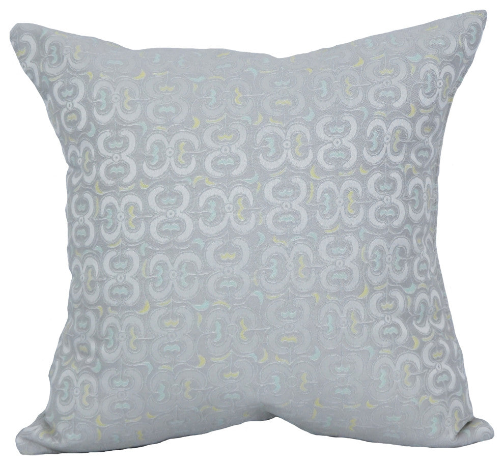 17" Jacquard Throw Pillows With Inserts, Set of 2, Mahlika Sorbet