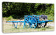 Cart with Lavender in France, Landscape Canvas Wall Art, 32"x16"