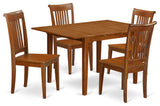 5 Pc Kitchen Dinette Set -Kitchen Table And 4 Dining Chairs