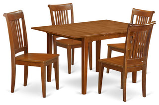 5 Pc Kitchen Dinette Set -Kitchen Table And 4 Dining Chairs