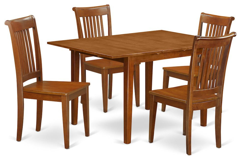 5 Pc Kitchen Dinette Set -Kitchen Table And 4 Dining Chairs