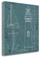 "Coastal Blueprint IV" By Marco Fabiano, Giclee Print on Gallery Wrap Canvas