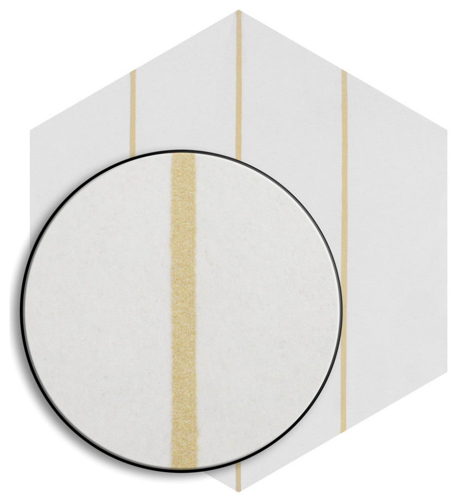Porto Savona Hex Dandelion Porcelain Floor and Wall Tile
