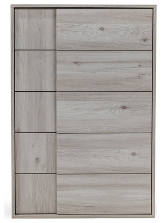 Nova Domus Asus Italian Modern Chest, White Washed Oak