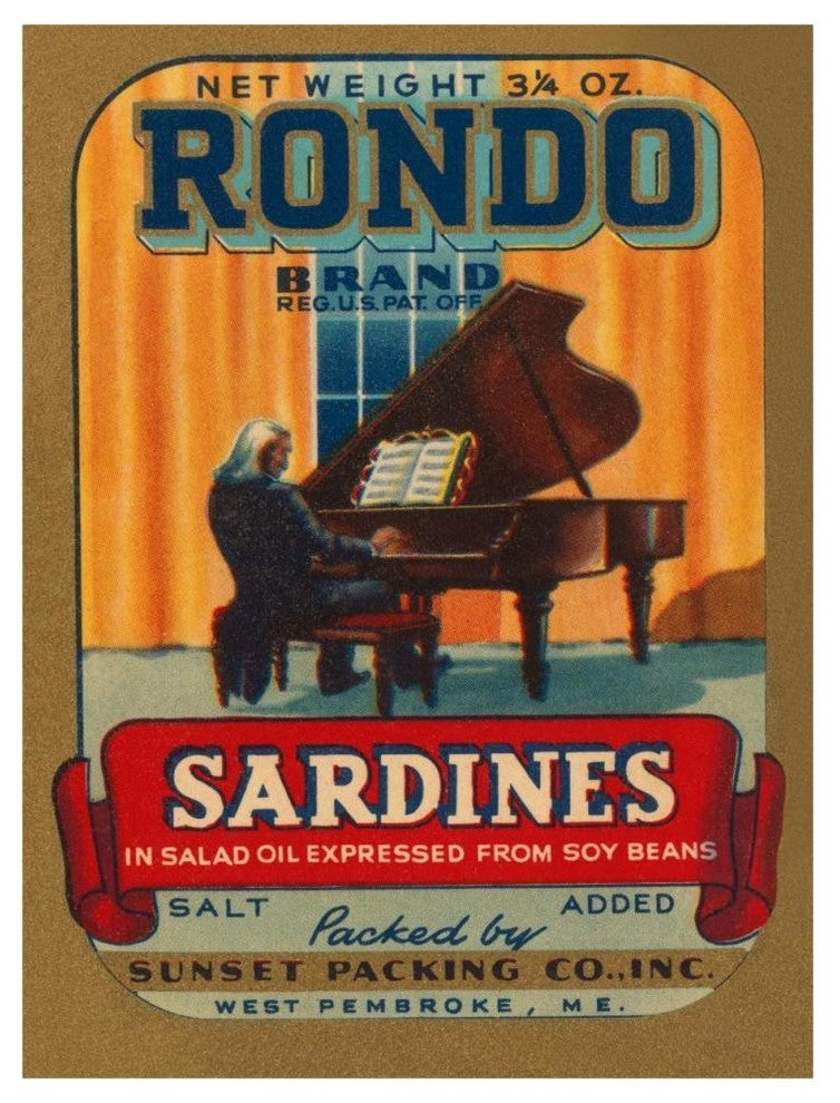 "Rondo Brand Sardines" Digital Paper Print by Retrolabel, 35"x46"