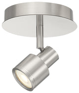 Lincoln 1-Light LED Track Spot, Brushed Steel, 17 W