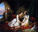 Alexandre-Marie Colin Byron as Don Juan With Haidee Gallery Wrapped Canvas