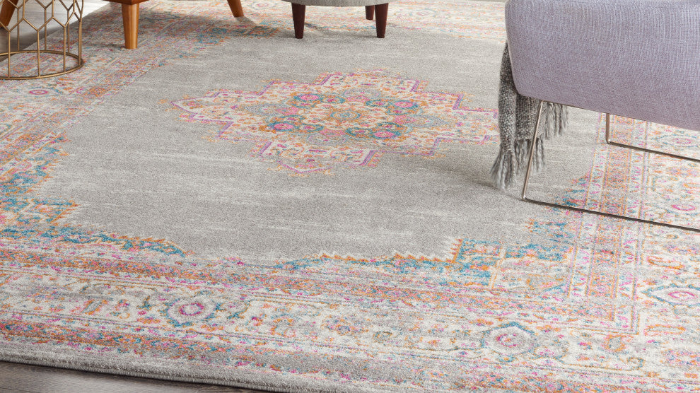 Nourison Passion 12' x 18' Grey Bohemian Indoor Area Rug