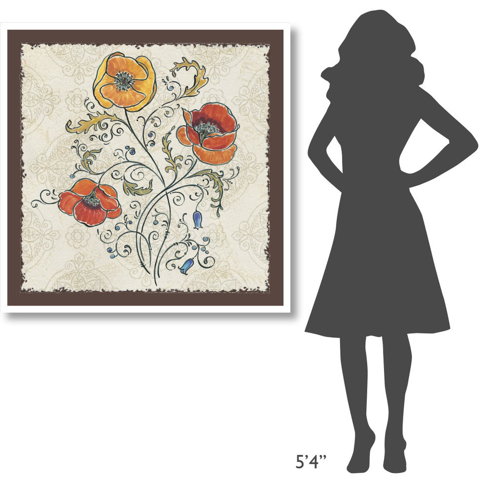 "Mediterranean Flair II" Digital Paper Print by Daphne Brissonnet, 42"x42"