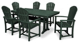 POLYWOOD 7 Piece  Palm Coast Dining Set, Green