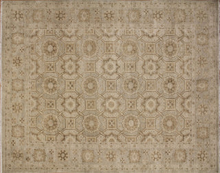 Peshawar Wesley Beige Hand-Knotted Rug, 9'1x11'9