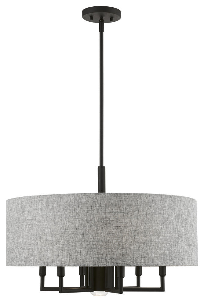 Dakota 7 Light Black Pendant Chandelier