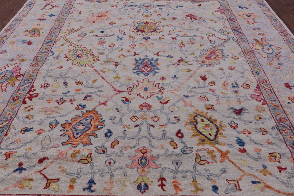9' 3" X 12' 3" Turkish Oushak Handmade Wool Rug - Q16075